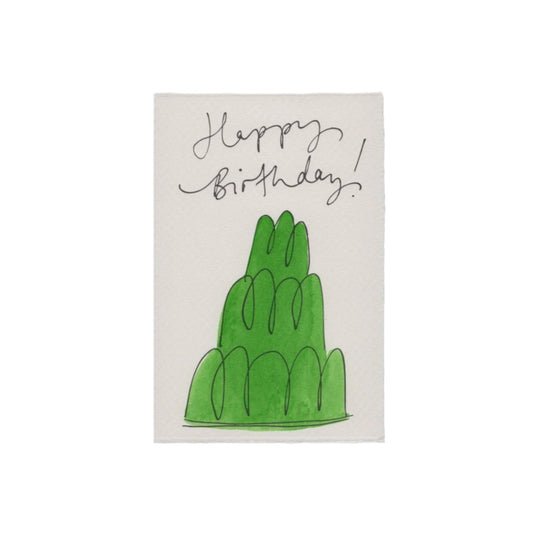 Happy Birthday Green Jelly Card