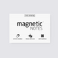 White Magnetic Notes 