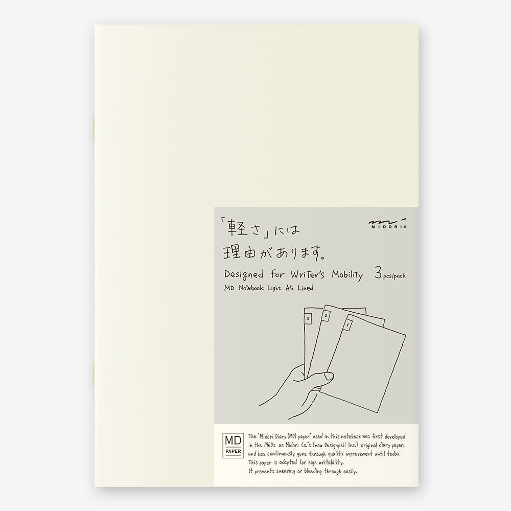 MD Notebook Light - A5 (3pcs)
