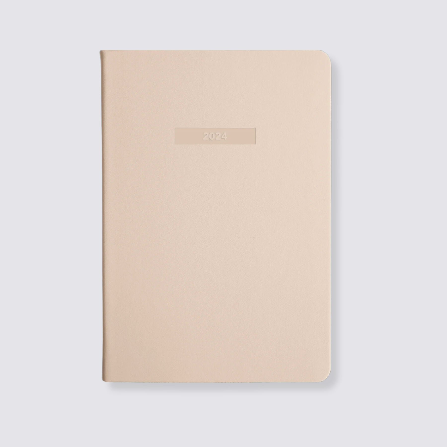 Sand colour weekly spread 2024 diary A5