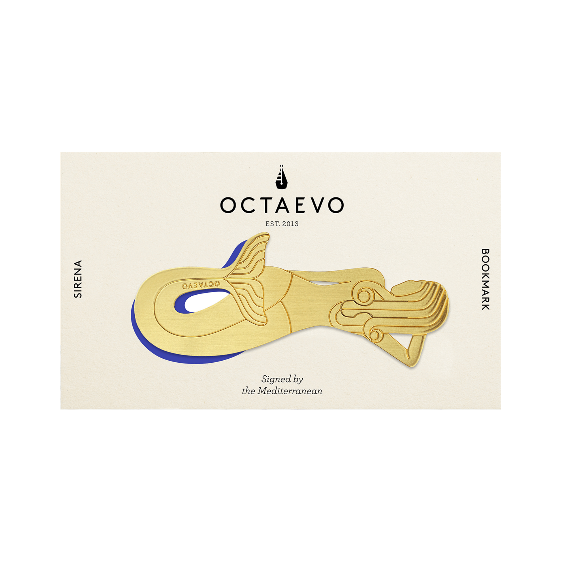 Sirena Bookmark - Brass