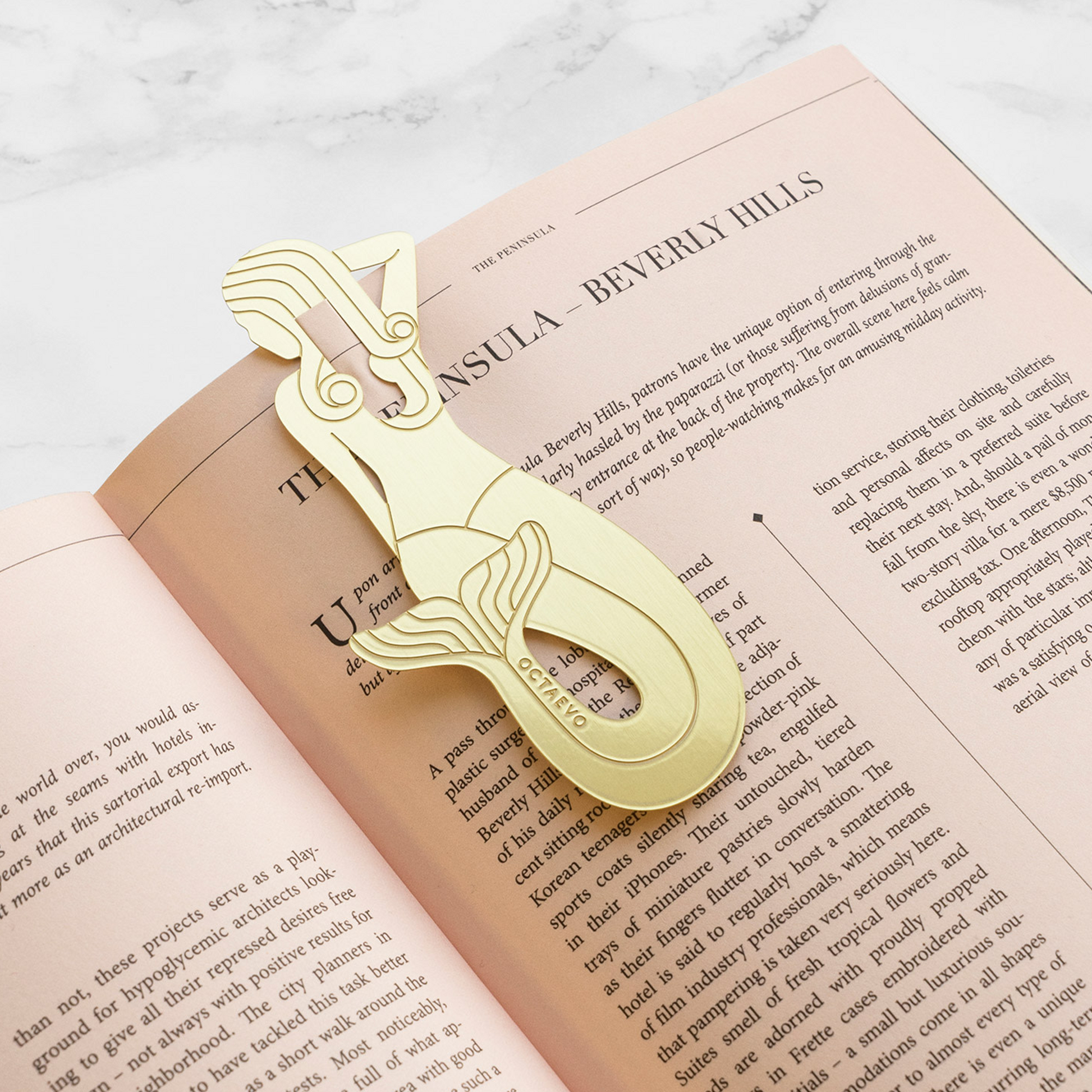 Sirena Bookmark - Brass