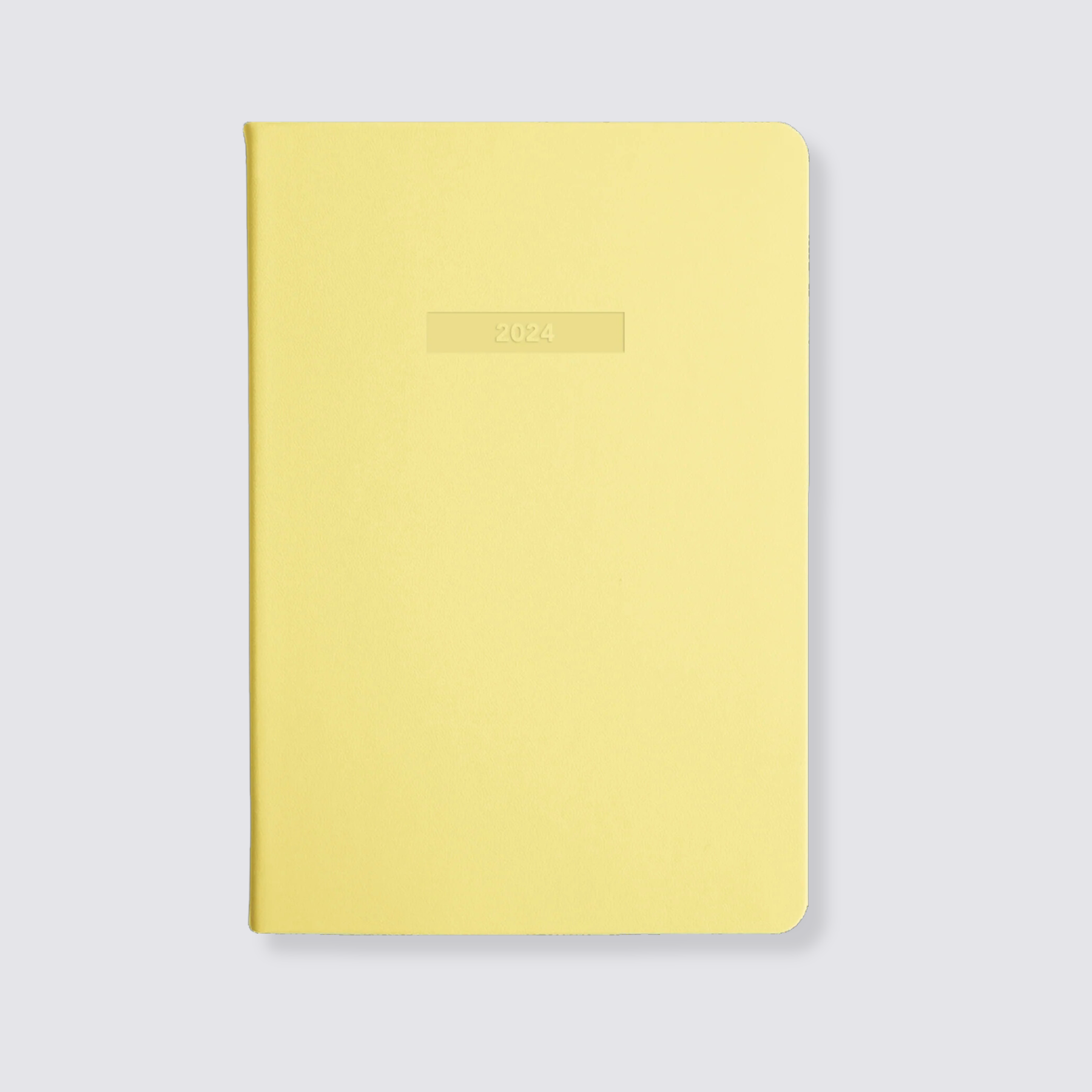 Yellow weekly diary 2024 A5